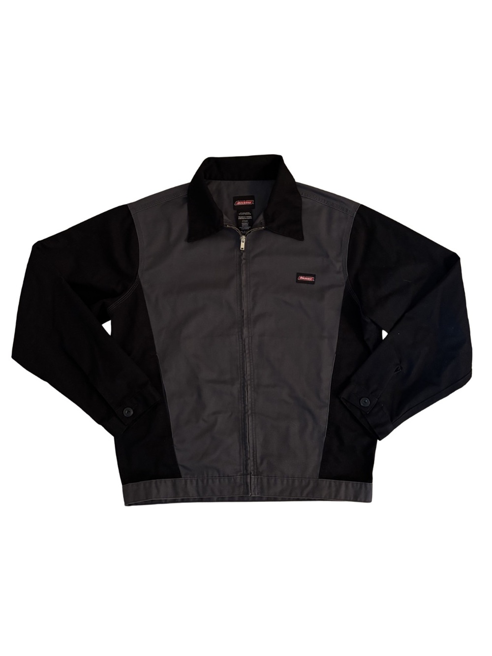Dickie’s Men's Two-Tone Chore Jacket - Black & Charcoal